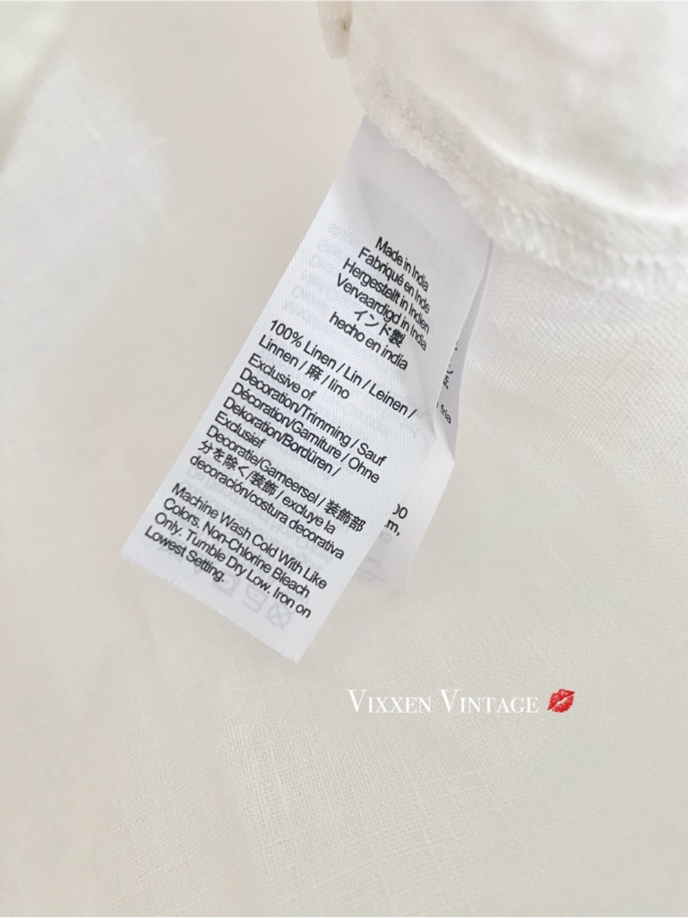 J. CREW 'SMOCKED PUFF SLEEVE LINEN TOP' IN WHITE - Picture 7 of 7